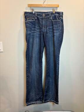 Crave Dark Wash Bootcut Denim Jeans 34W x 34L